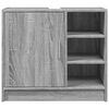 vidaXL Waschbeckenunterschrank Grau Sonoma 63x29x55 cm Holzwerkstoff