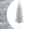 vidaXL K&uuml;nstlicher schlanker Weihnachtsbaum 150 cm PVC und Stahl