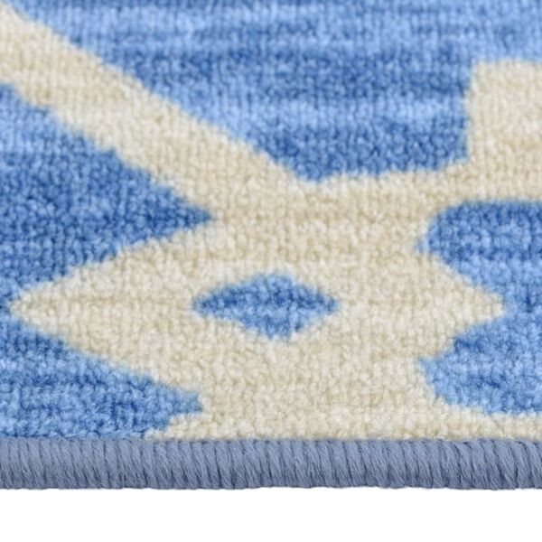 vidaXL Teppichl&auml;ufer Blau 80x600 cm