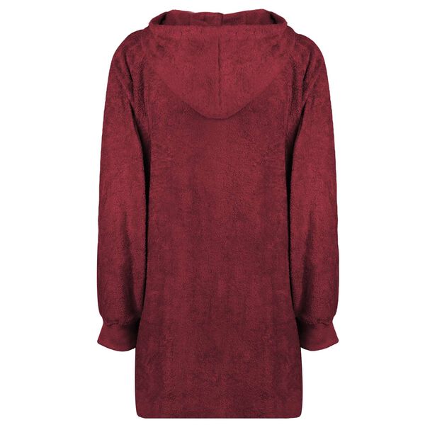 vidaXL Decken-Hoodie KINN Rot L Baumwolle