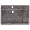 vidaXL Waschbecken Grau 58x39x10 cm Marmor