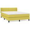 vidaXL Boxspringbett mit Matratze Gr&uuml;n 140x200 cm Stoff