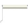 vidaXL Markise Automatisch Einziehbar 350x250 cm Creme