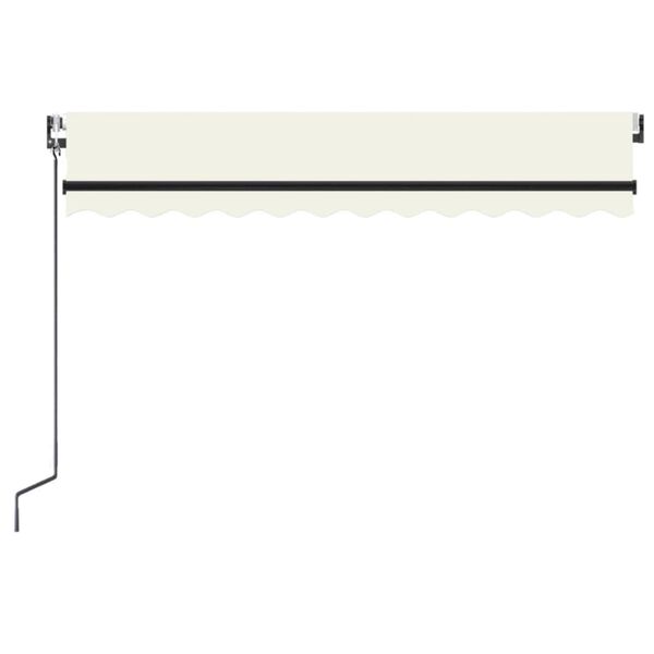 vidaXL Markise Automatisch Einziehbar 350x250 cm Creme