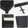 vidaXL Garten Essgruppe mit Kissen 9 pcs Schwarz Poly-Rattan
