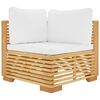 vidaXL 11-tlg. Garten-Lounge-Set mit Kissen Massivholz Teak