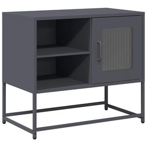 vidaXL TV-Schrank Anthrazit 68x39x60,5 cm Stahl