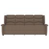 vidaXL 4-Sitzer Massagesessel Taupe Stoff