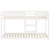 vidaXL Etagenbett Weiß 75x190 cm Massivholz Kiefer