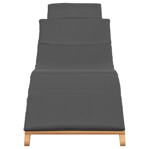 vidaXL Garten Sonnenliege Braun 198 x 55 x 58,5 cm Massivholz Teak