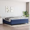 vidaXL Boxspringbettgestell Blau 200x200 cm Stoff