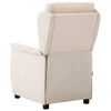 vidaXL Massagesessel mit Kissen Creme 93,5 x 67,5 x 101,5 cm Stoff