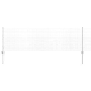 vidaXL Zaun mit Pfosten Silber 0,6 x 100 m Stahl