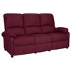 vidaXL 3-Sitzer-Sofa Verstellbar Lila Stoff