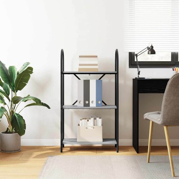 vidaXL B&uuml;cherregal Graues Sonoma 60 x 30 x 109 cm Holzwerkstoff