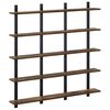 vidaXL Wandregal R&auml;uchereiche 102 x 13,5 x 102 cm Holzwerkstoff