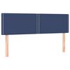 vidaXL Boxspringbett mit Matratze Blau 140x200 cm Stoff