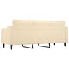 vidaXL 3-Sitzer-Sofa Creme 210 cm Stoff