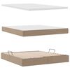 vidaXL Aufbewahrungsbett mit Matratze Cappuccino 160 x 200 cm