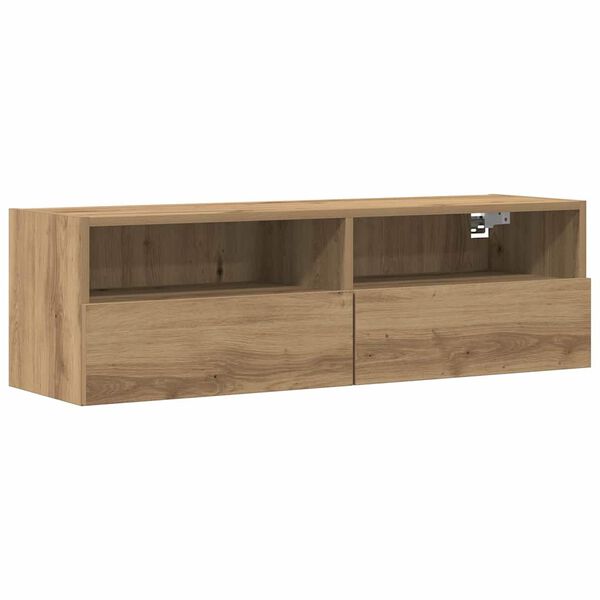 vidaXL TV-Wandschrank Artisan-Eiche 100 x 30 x 30 cm Holzwerkstoff