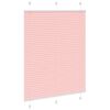 vidaXL Plissee Rosa 105x150 cm Stoffbreite 104,4 cm Polyester