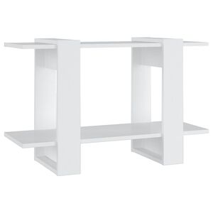 vidaXL B&uuml;cherregal/Raumteiler Wei&szlig; 80x30x51 cm