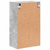 vidaXL Badezimmerschrank Wandmontiert Beton Grau 39 x 23,5 x 65 cm