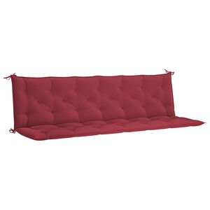 vidaXL Gartenbank-Auflage Weinrot 200x(50+50)x7 cm Oxford-Gewebe