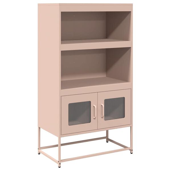 vidaXL Highboard Rosa 68x39x123 cm Stahl