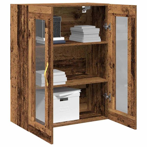 vidaXL Wandschrank Altholz 69,5 x 34 x 90 cm Holzwerkstoff