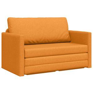 vidaXL Schlafsofa 110cm Dunkelgelb Stoff