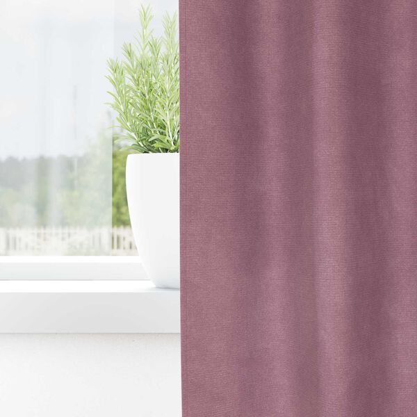 vidaXL Verdunkelungsvorh&auml;nge 2 pcs Dunkelrosa 140 x 260 cm Samt