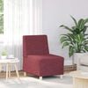 vidaXL Modulares Armfreies Sofa Weinrot Stoff
