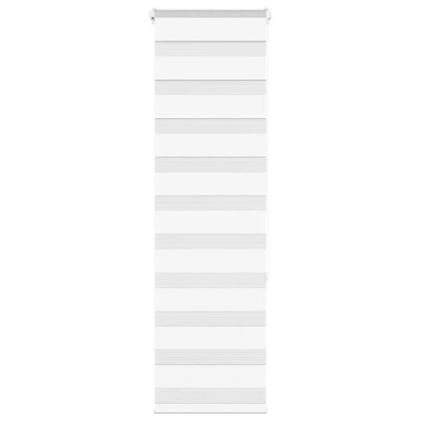 vidaXL Doppelrollo Wei&szlig; 40x150 cm Stoffbreite 35,9 cm Polyester