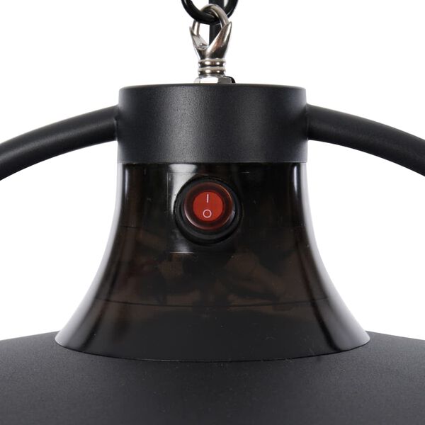 Sunred Deckenheizstrahler Retro 2100 W Halogen Schwarz RSH17