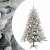 vidaXL K&uuml;nstlicher Weihnachtsbaum mit Weihnachtskugel 120 cm 150 LEDs