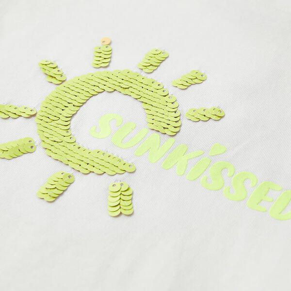 Kinder-T-Shirt Ecru 104