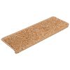 vidaXL Stufenmatten 30 Stk. 65x21x4 cm Beige Rechteckiger Rand