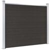 vidaXL Zaunelement WPC 180x146 cm Schwarz