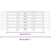 vidaXL Heizk&ouml;rperverkleidung Wei&szlig; 205x21,5x83,5 cm Holzwerkstoff