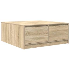 vidaXL Couchtisch mit Schubladen Sonoma-Eiche 100x100x40 cm