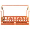 vidaXL Kinderbett mit Schubladen 90x200 cm Massivholz Kiefer