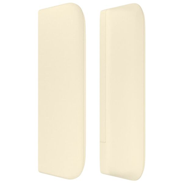vidaXL Kopfteil mit Ohren Creme 83x16x78/88 cm Kunstleder