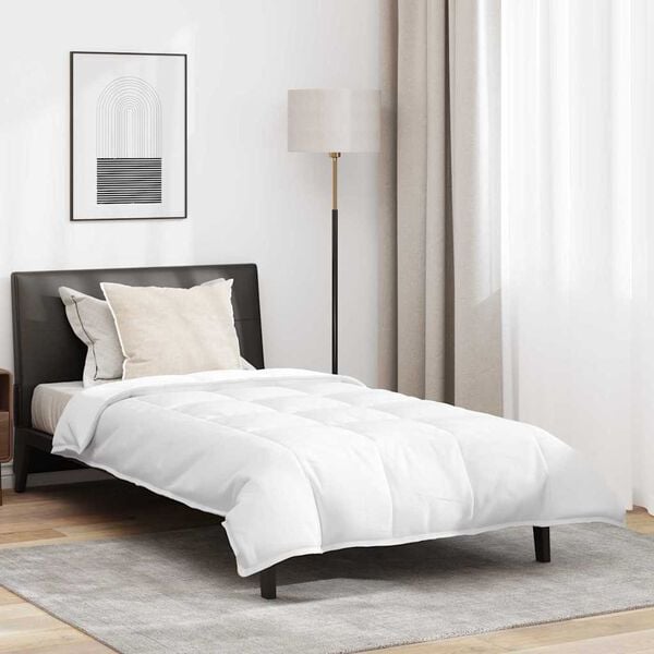 vidaXL 2-in-1 Bettdecke mit Kissen 2 pcs Weiß Daunenfeder