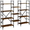 vidaXL B&uuml;cherregal R&auml;uchereiche 160x28,5x136,5 cm Holzwerkstoff