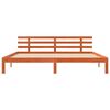 vidaXL Bettrahmen Wachsbraun 203,5 x 205,5 x 69,5 cm Massivholz Kiefer