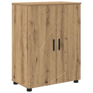 vidaXL Badezimmerschrank mit Speicher Artisan-Eiche 60 x 35 x 80 cm