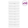 vidaXL Premium G&auml;stet&uuml;cher SOLUND 50 Stk. Wei&szlig; 30x50 cm 600 g/m&sup2;