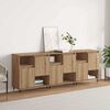vidaXL Sideboards 3 pcs Artisan-Eiche 180 x 35 x 70 cm Holzwerkstoff
