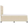 vidaXL Boxspringbett mit Matratze Creme 120 x 190 cm Stoff